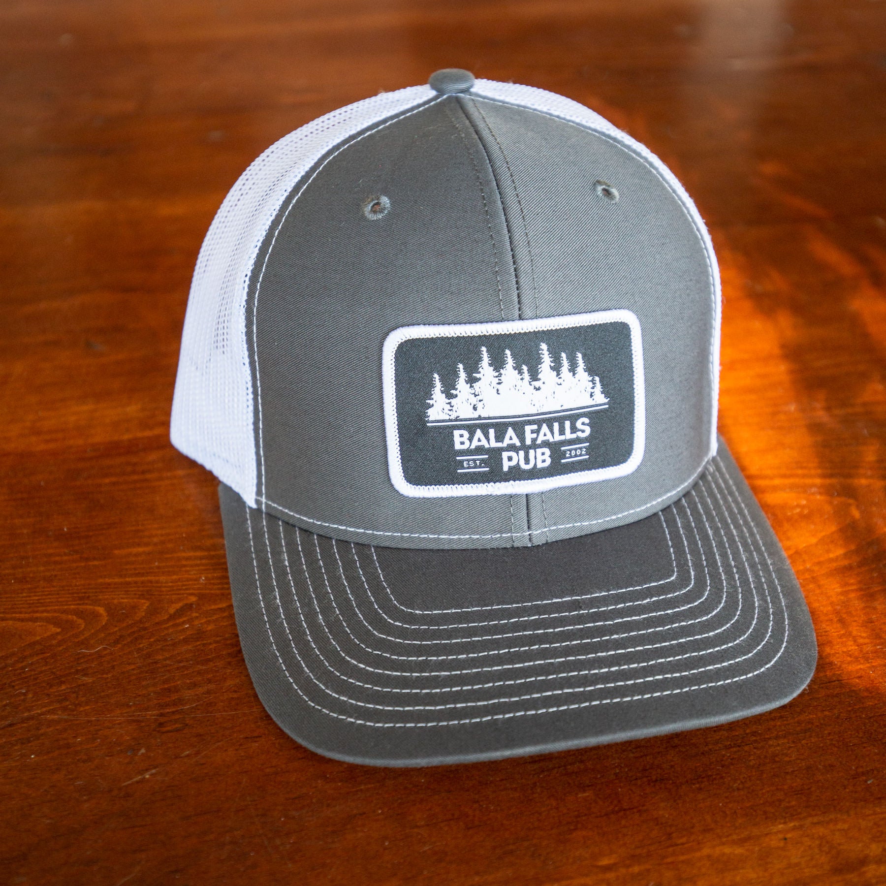 Bala Falls Pub Hat (Charcoal, White) – BalaFallsPub